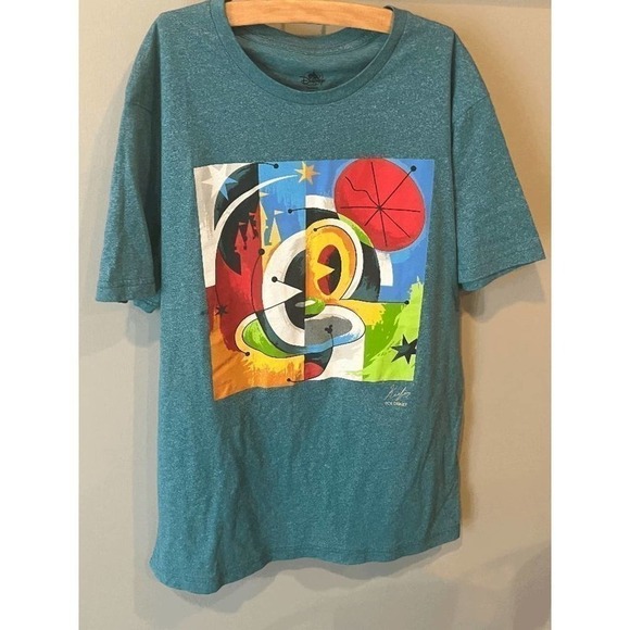 DAVE Keefer for Disney Parks artist series Mickey Mouse graphic Tshirt size medi - Picture 1 of 3